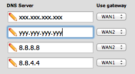 DNS configuration